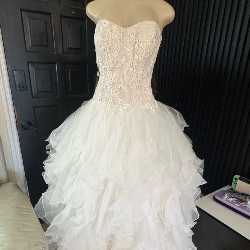 Oleg Cassini Ivory Bridal Gown